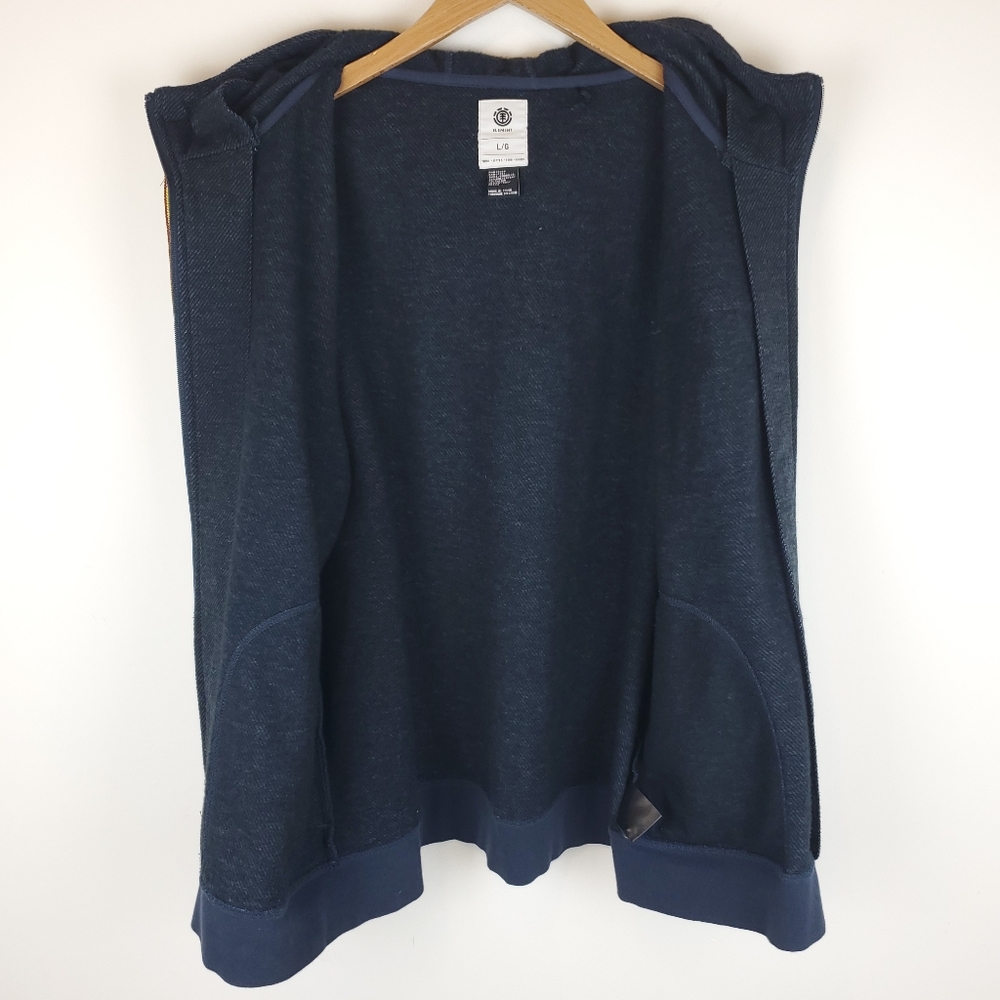 Element Radcliff Eclipse Navy Heather Full Zip Fleece Hoodie - Picture 4 of 6